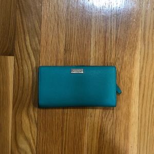 Kate Spade Full Size Teal Wallet